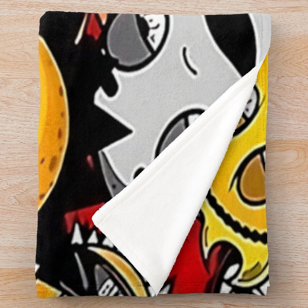 Glo Gang themed plush blanket