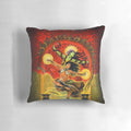 Pillow featuring the cover art of the Red Book of Magic from the Glorantha RPG universe, designed by artist Mark Smylie.