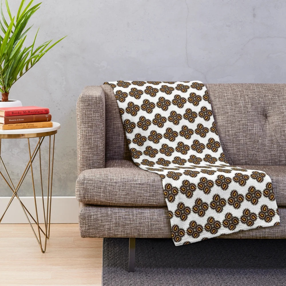 Glorious designer plush blanket with vibrant pattern