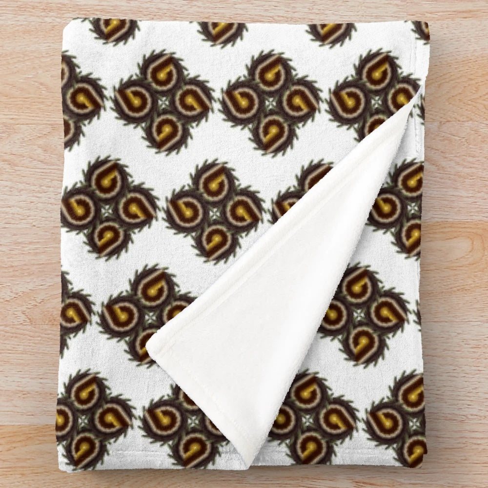 Glorious designer plush blanket with vibrant pattern