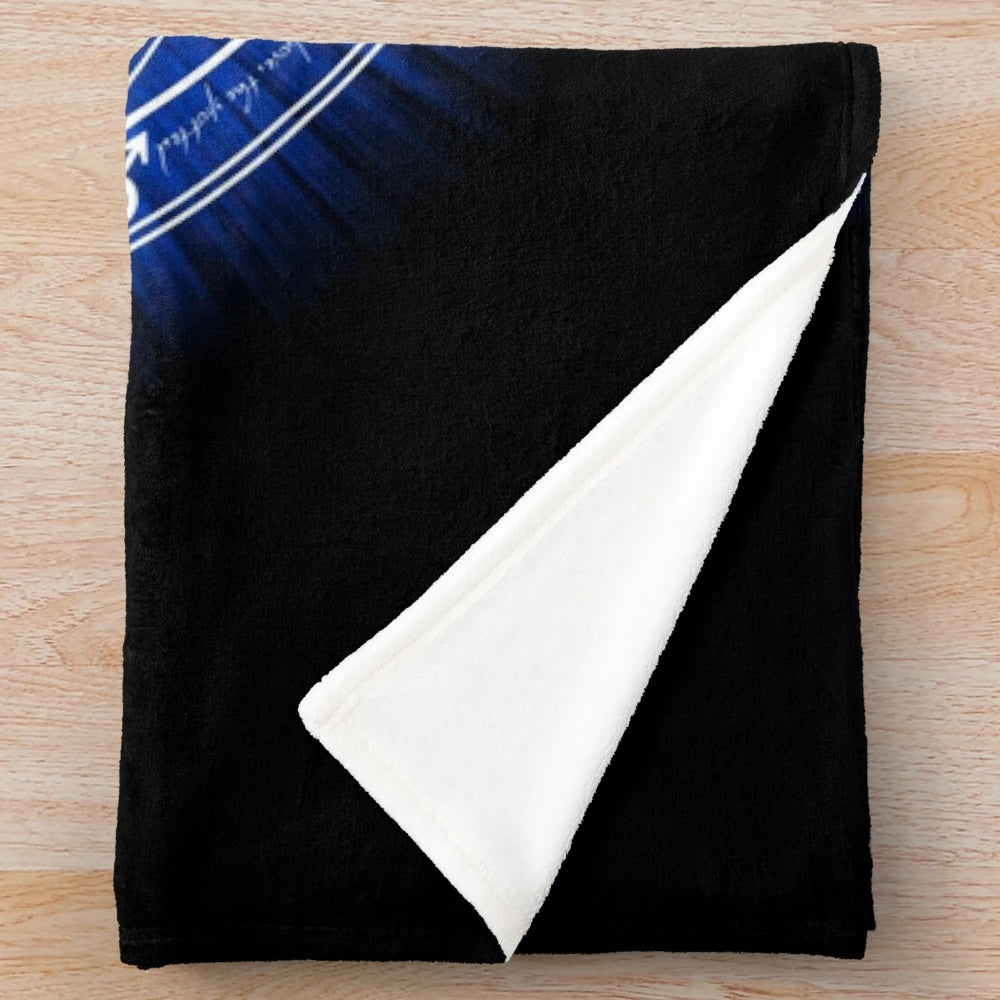 Glowing human transmutation circle plush blanket