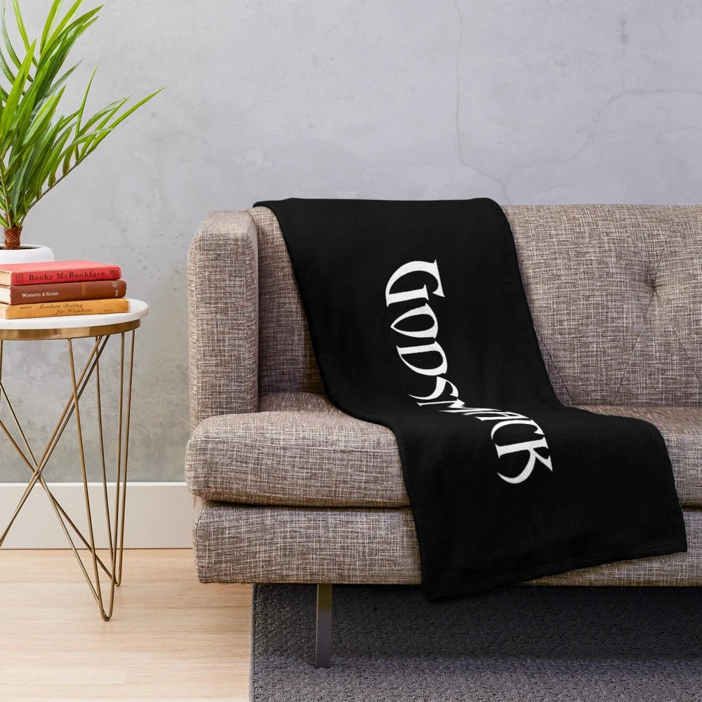 Godsmack Inspired Logo Plush Throw Blanket for Rock and Metal Fans