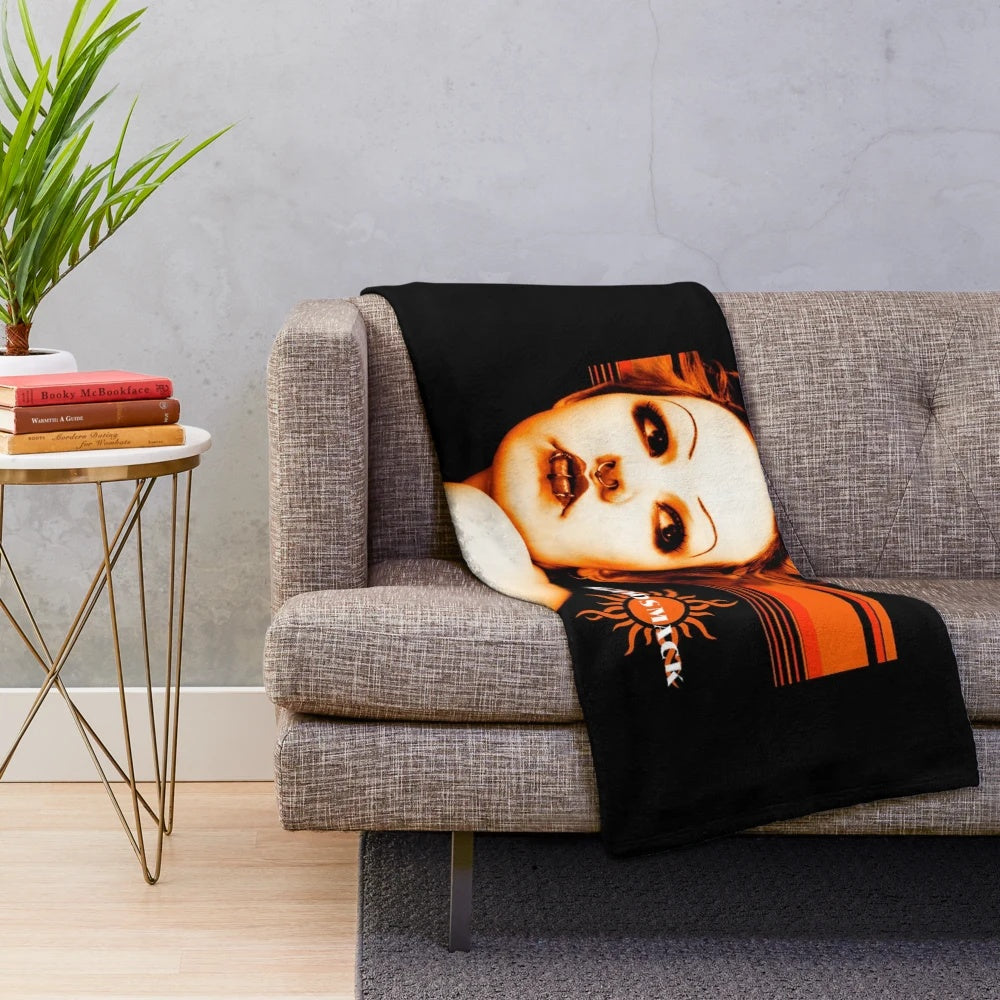 Godsmack-inspired plush blanket featuring the iconic band logo