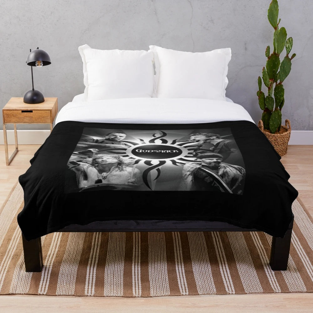 Godsmack-inspired plush blanket with band logo
