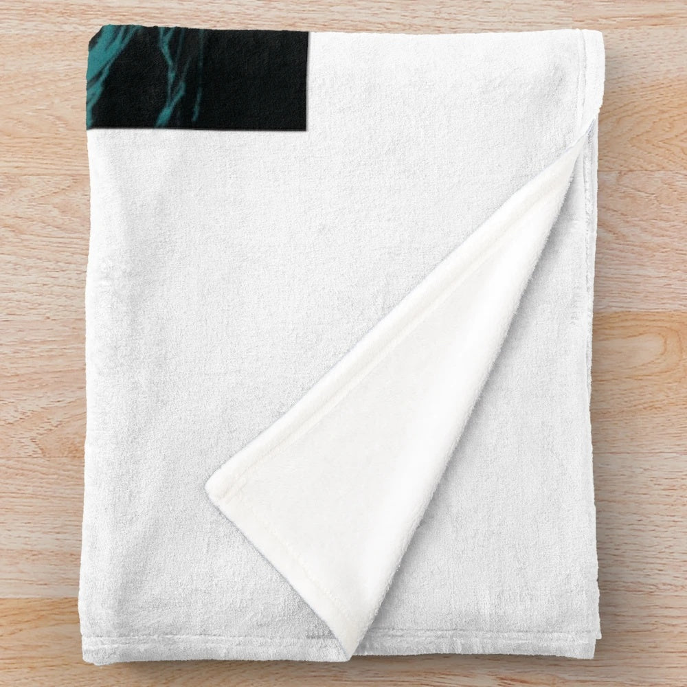 Godzilla-inspired plush blanket featuring the iconic Japanese monster