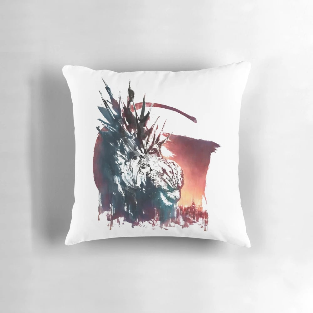 Godzilla Minus One pillow featuring the iconic Godzilla monster