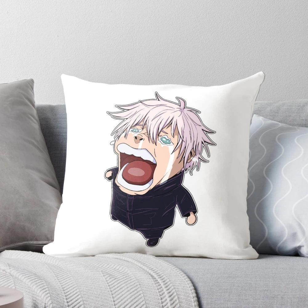 Gojo Satoru Anime Pillow - Soft, comfortable pillow featuring the beloved character from Jujutsu Kaisen