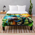 Goku and Vegeta Dragon Ball Z Inspired Plush Blanket