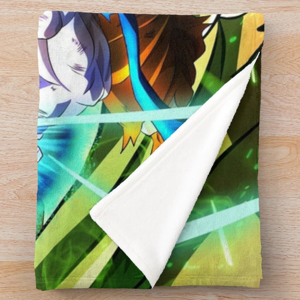 Goku and Vegeta Dragon Ball Z Inspired Plush Blanket