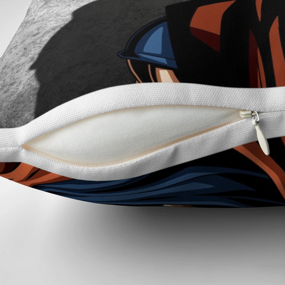 Soft Goku anime-inspired pillow with Dragon Ball motif