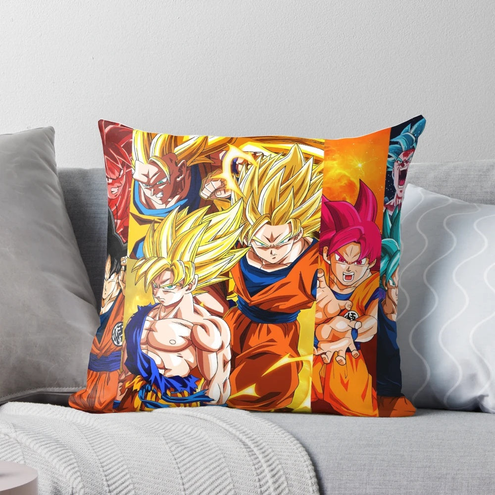 Goku Super Saiyan Anime Pillow - Celebrate the iconic Dragon Ball Super character with this high-quality, soft and cozy pillow.