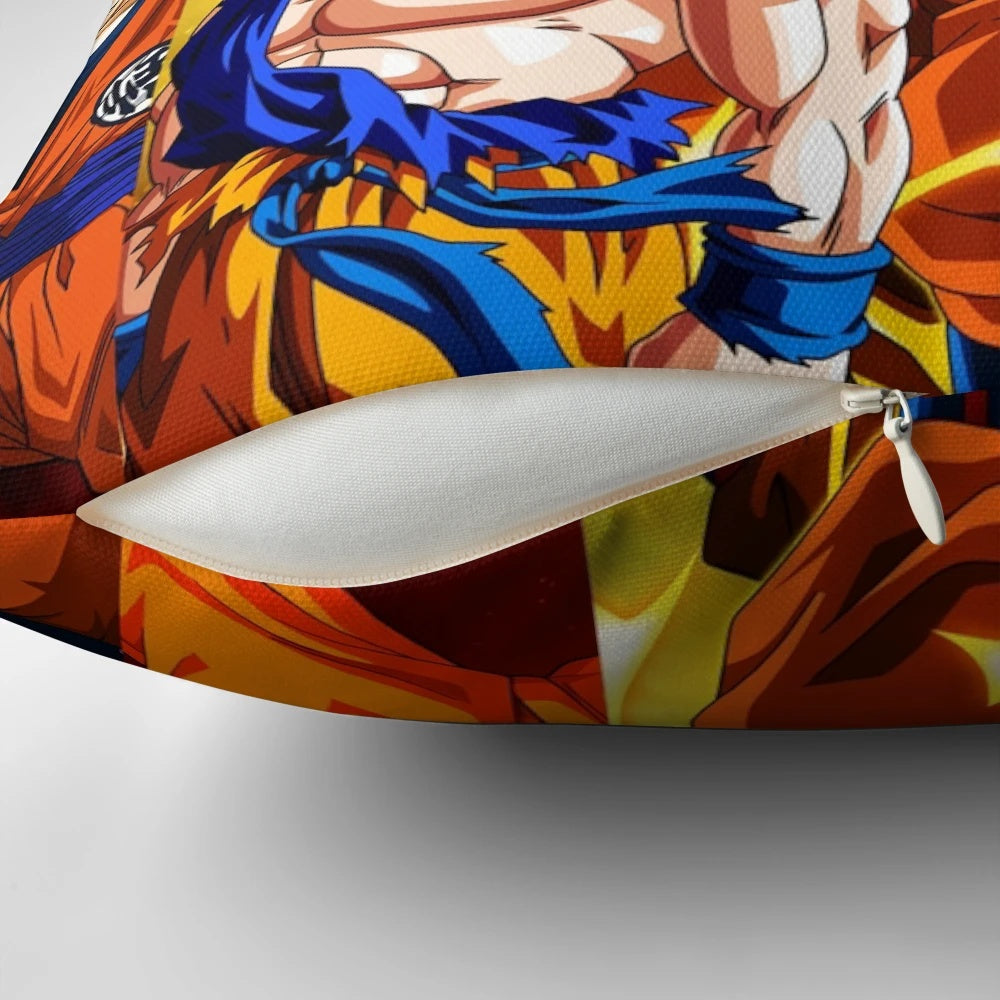 Goku Super Saiyan Anime Pillow - Celebrate the iconic Dragon Ball Super character with this high-quality, soft and cozy pillow.