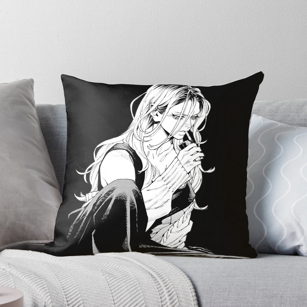 Gokurakugai inspired pillow featuring characters from the popular manga series
