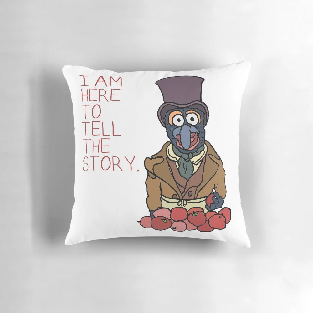 Gonzo the Great and Rizzo the Rat from the classic film The Muppet Christmas Carol decorative throw pillow
