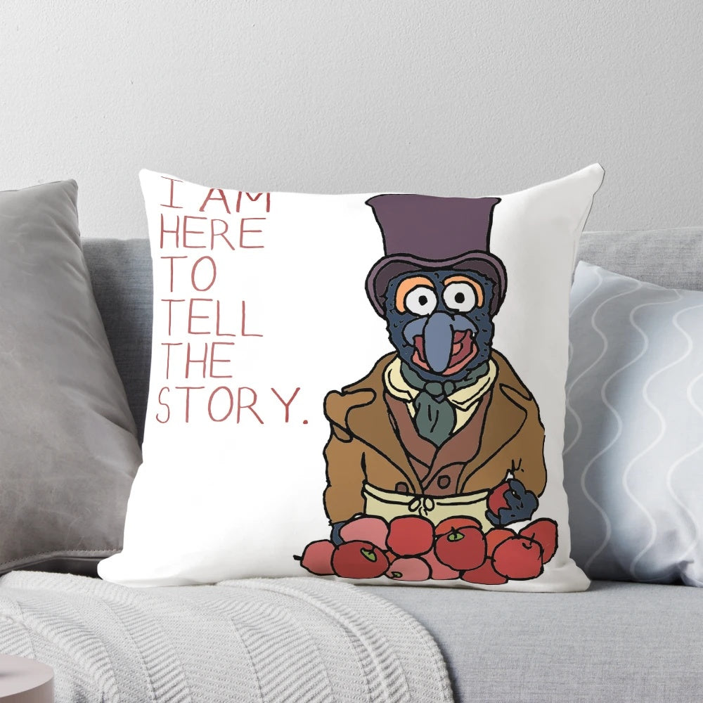 Gonzo the Great and Rizzo the Rat from the classic film The Muppet Christmas Carol decorative throw pillow