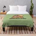 Blessed goddess floral plush blanket