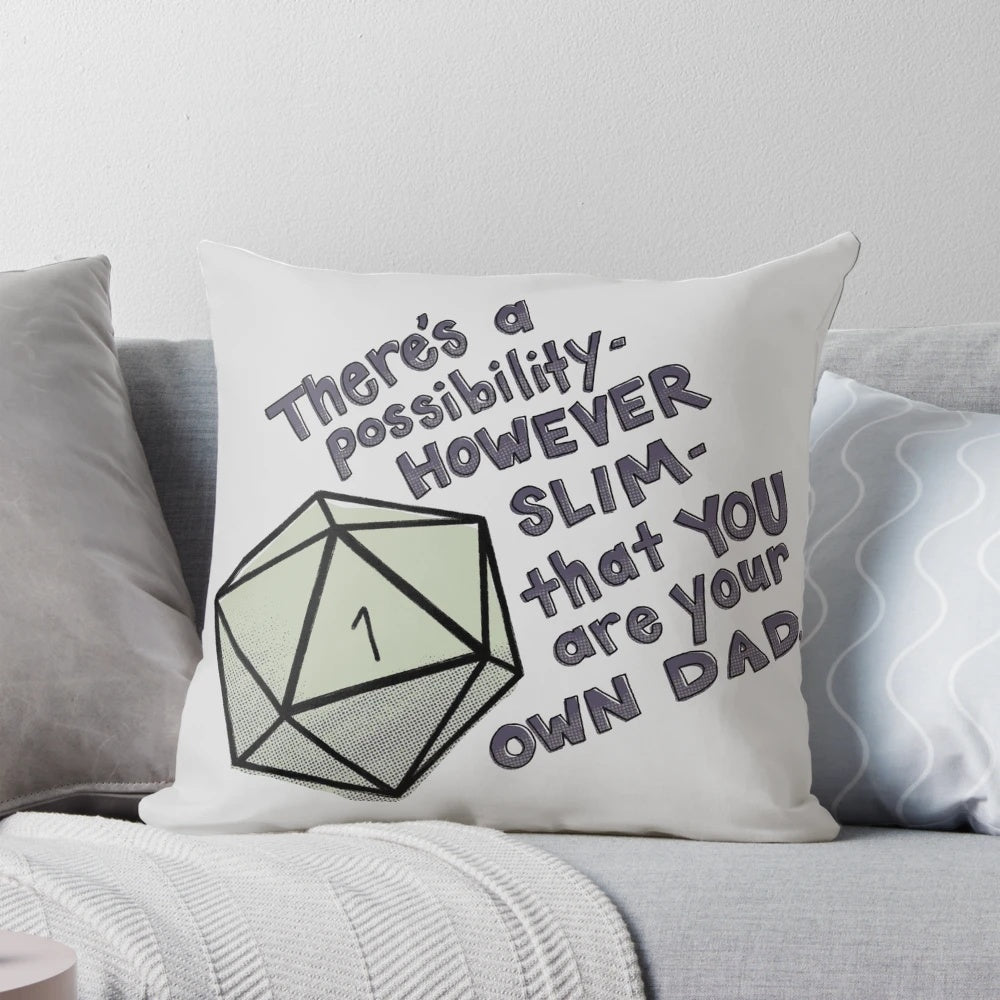 Gorgug the Critical Dad Pillow - Soft, Comfy Cushion for Dimension 20 and D&D Fans