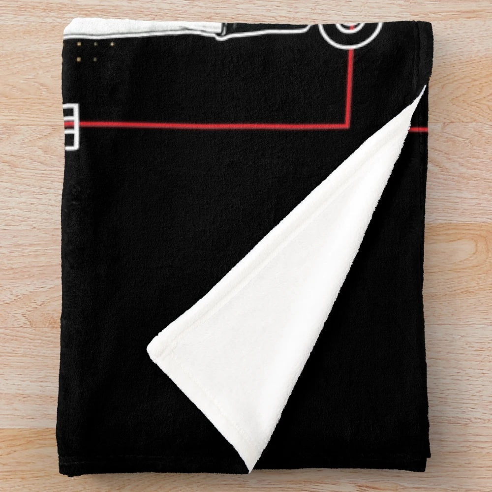 Goro Majima-inspired plush blanket featuring Japanese samurai and anime-style design
