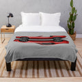 Goseatonio designed plush blanket featuring a Mazda MX-5 Miata RF sports car