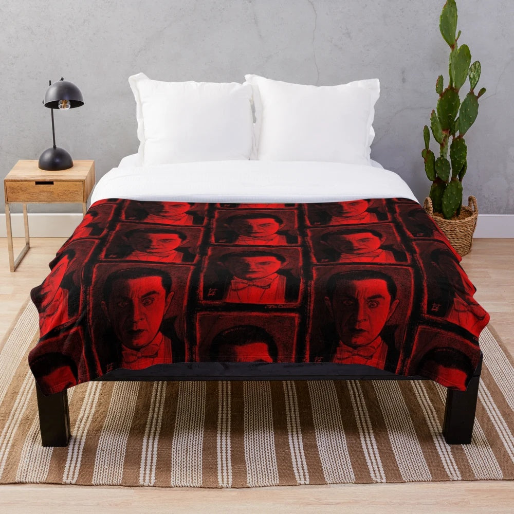 Bela Lugosi Dracula horror plush blanket