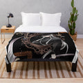 Undertaker inspired plush blanket with gothic anime design