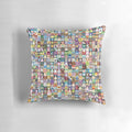 Randomized Pokeball pattern pillow featuring the iconic Pokemon design