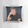 Plush pillow inspired by celebrity chef Gordon Ramsay, featuring his iconic look and kitchen-themed design.