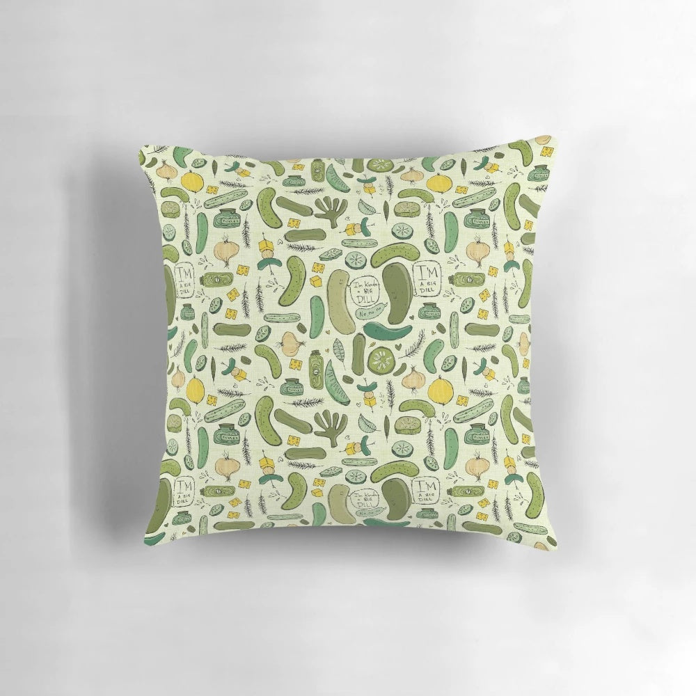 Pickles Pillow - A Unique and Delightful Home Accessory for Pickle Lovers