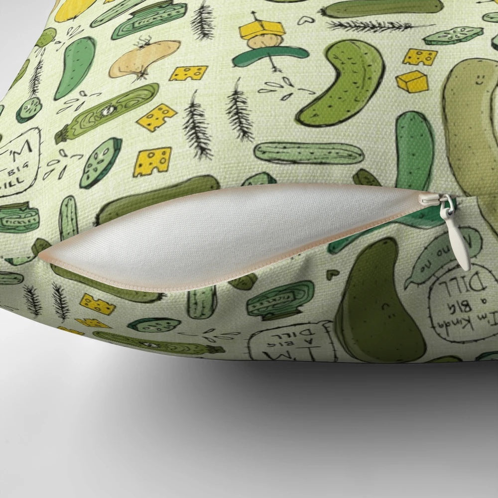 Pickles Pillow - A Unique and Delightful Home Accessory for Pickle Lovers