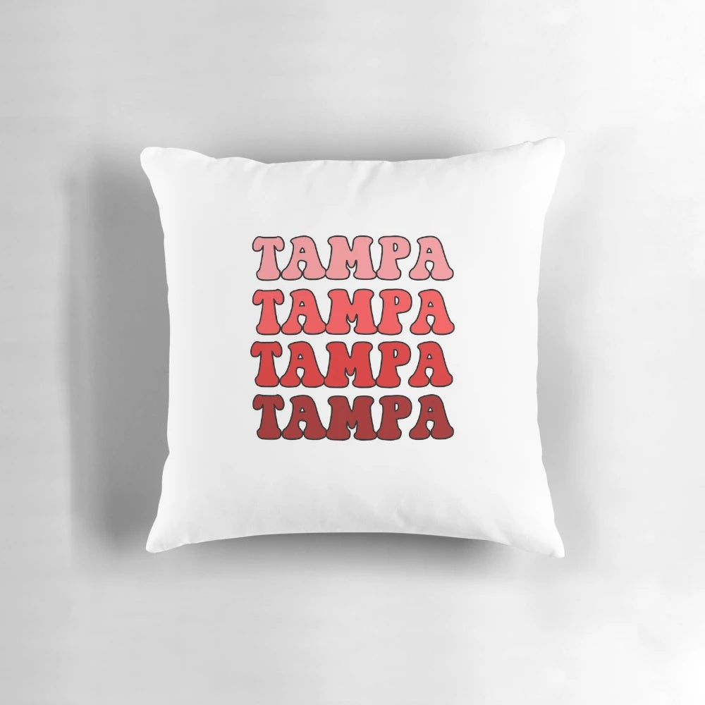 University of Tampa Pillow with Gradient Text Design