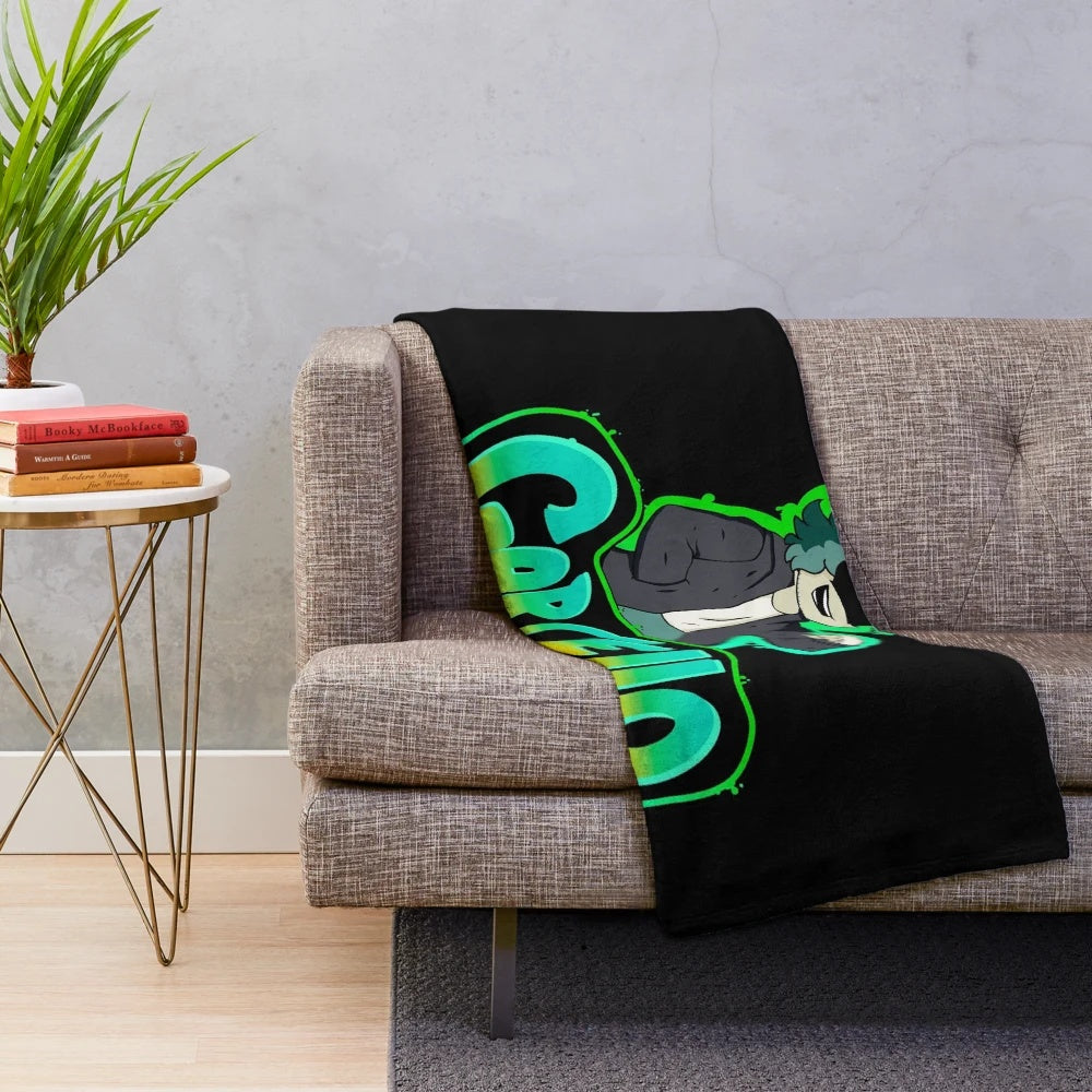 Garcello FNF mod character graffiti-style plush blanket