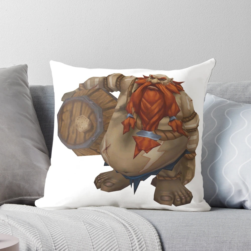Gragas League of Legends 3D Model Pillow
