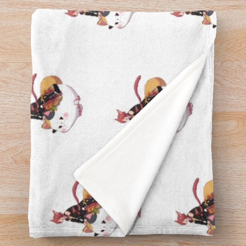 Graha Tia inspired plush blanket with Final Fantasy XIV-themed design