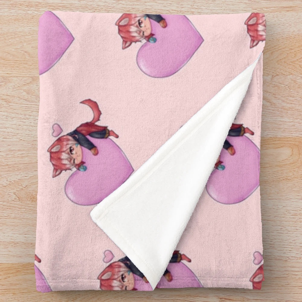 G'raha Tia plush blanket - Final Fantasy XIV inspired chibi design