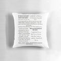 Decorative throw pillow featuring Bill Cipher quotes from the TV show Gravity Falls
