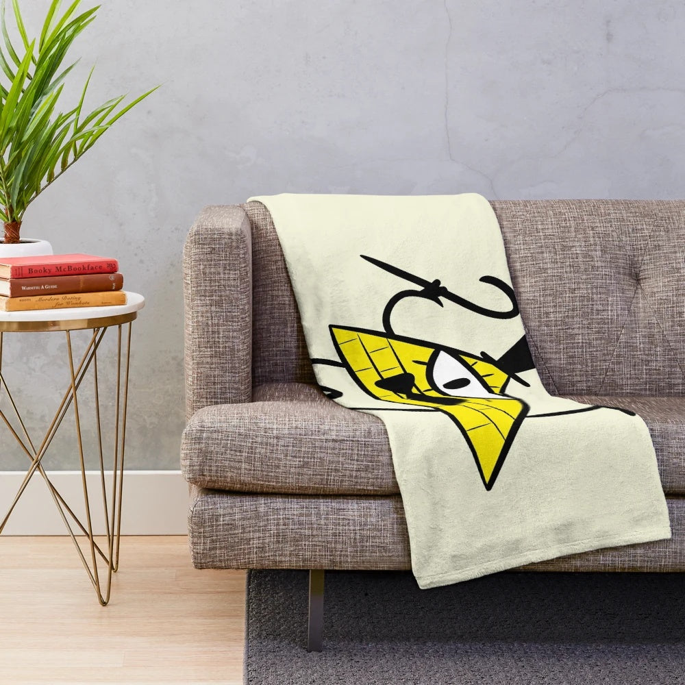 Soft and cozy plush blanket featuring the mysterious Bill Cipher from the hit TV show Gravity Falls