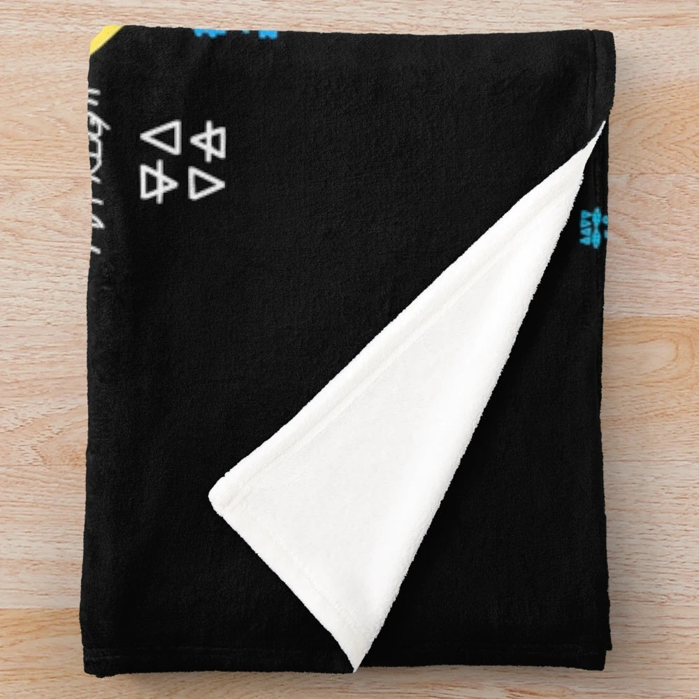Gravity Falls inspired plush blanket featuring the Bill Cipher Zodiac symbol