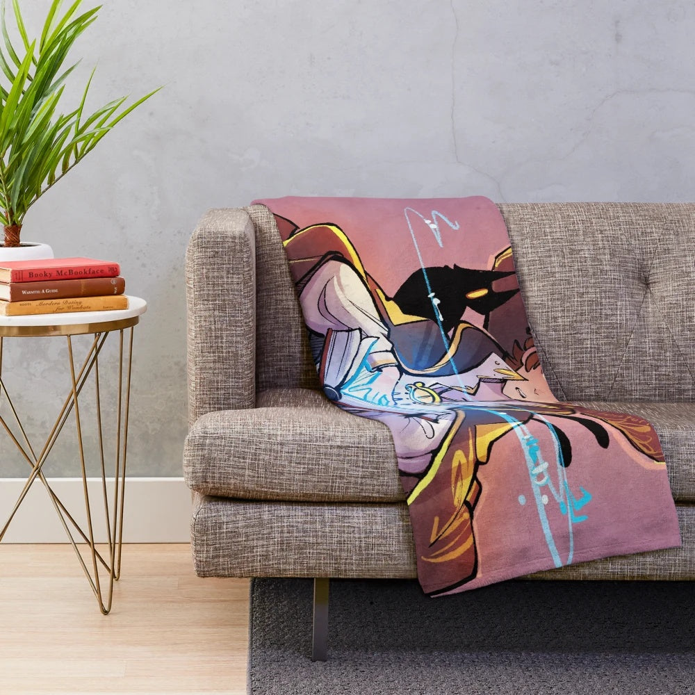 A cozy and soft plush blanket featuring characters from the popular animated series Gravity Falls