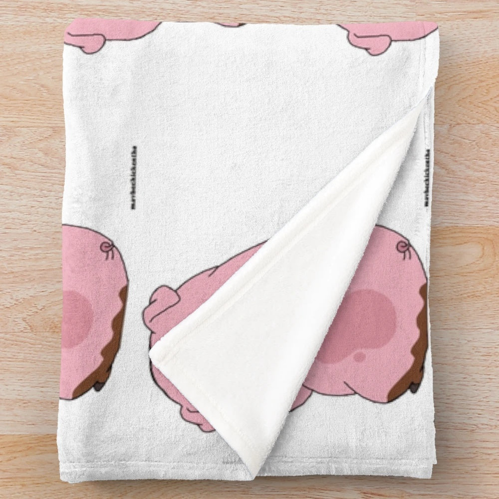 Cozy Waddles the Pig Plush Blanket for Gravity Falls Fans