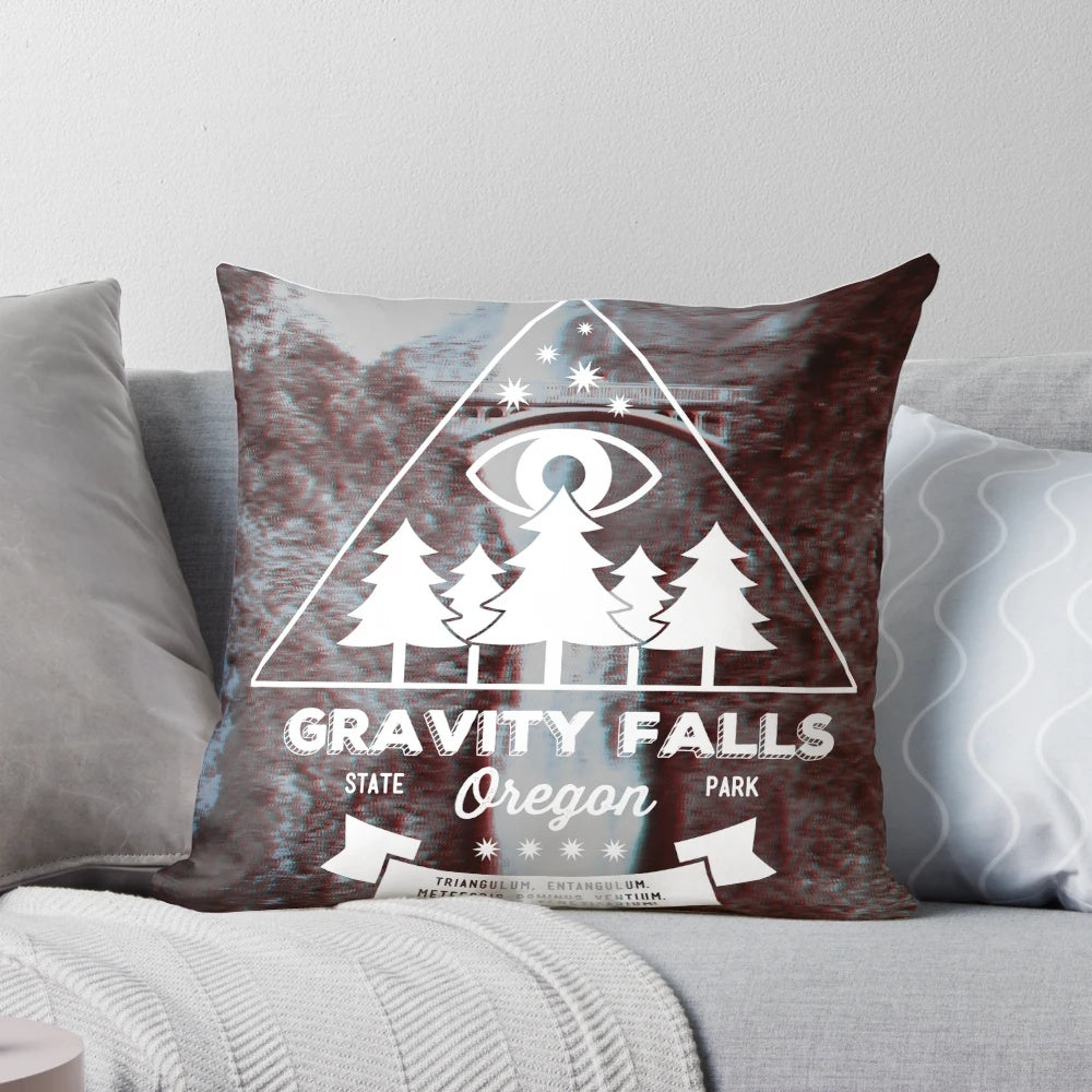 Soft, plush pillow featuring characters from the TV show Gravity Falls