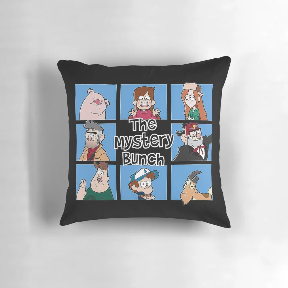 Gravity Falls Pillow with Dipper, Mabel, Bill Cipher, and Grunkle Stan