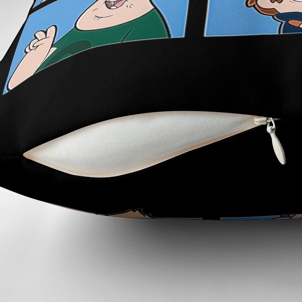 Gravity Falls Pillow with Dipper, Mabel, Bill Cipher, and Grunkle Stan