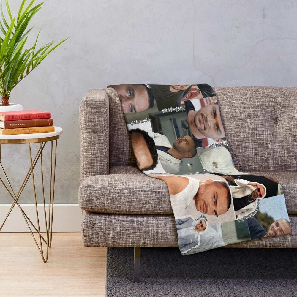Jackson Avery Inspired Collage Plush Blanket