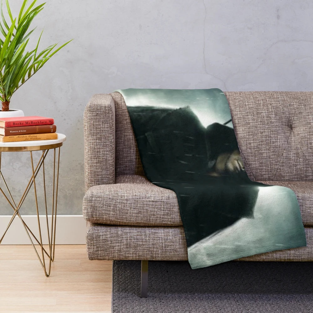Green Arrow inspired plush blanket featuring Oliver Queen