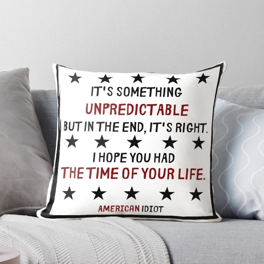 Green Day American Idiot Broadway Musical Themed Pillow