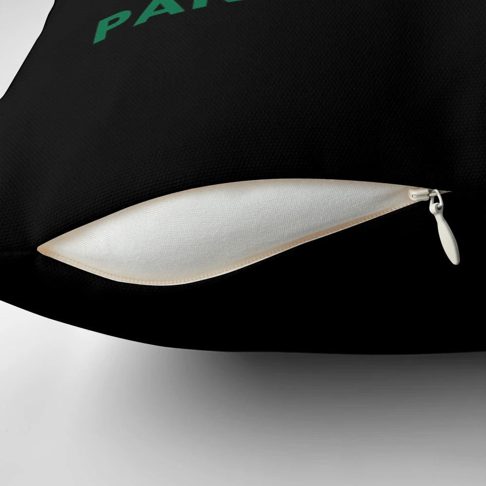 Green Panathinaikos BC basketball club pillow with 7 stars
