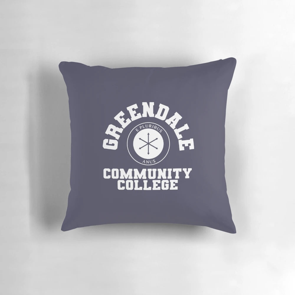 Greendale Community College Pillow with Characters from the Hit Comedy Series