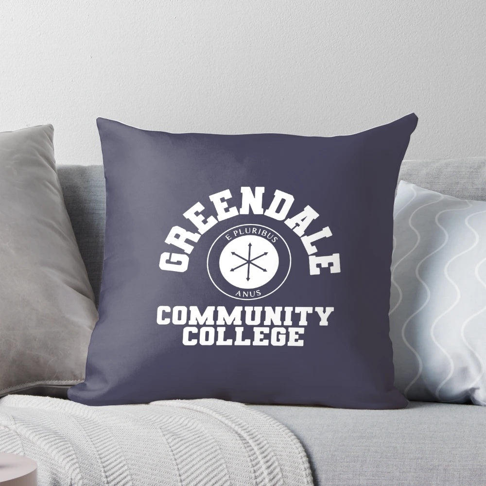 Greendale Community College Pillow with Characters from the Hit Comedy Series