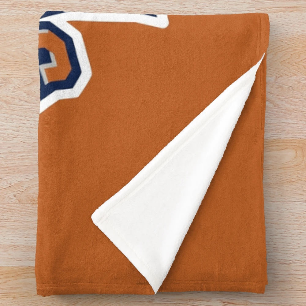 Greenville Swamp Rabbits plush blanket with team logo and colors