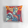 Grendizer-themed decorative pillow featuring the character Duke Fleed from the classic mecha anime series.